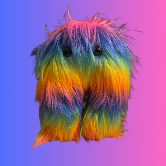 Rainbow Shaggy Fur Stuffie
