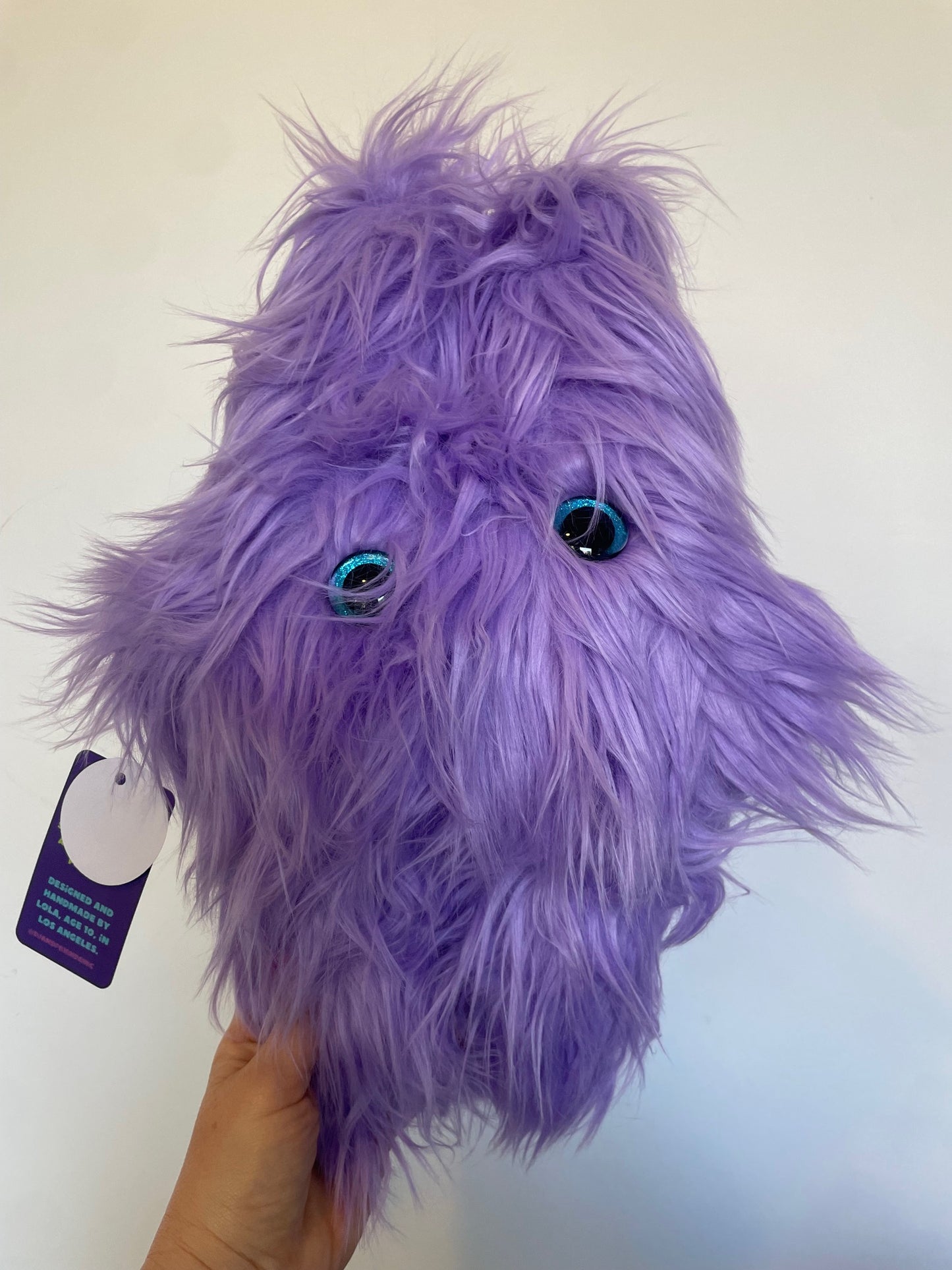 Fluffy Purple Ears Monster