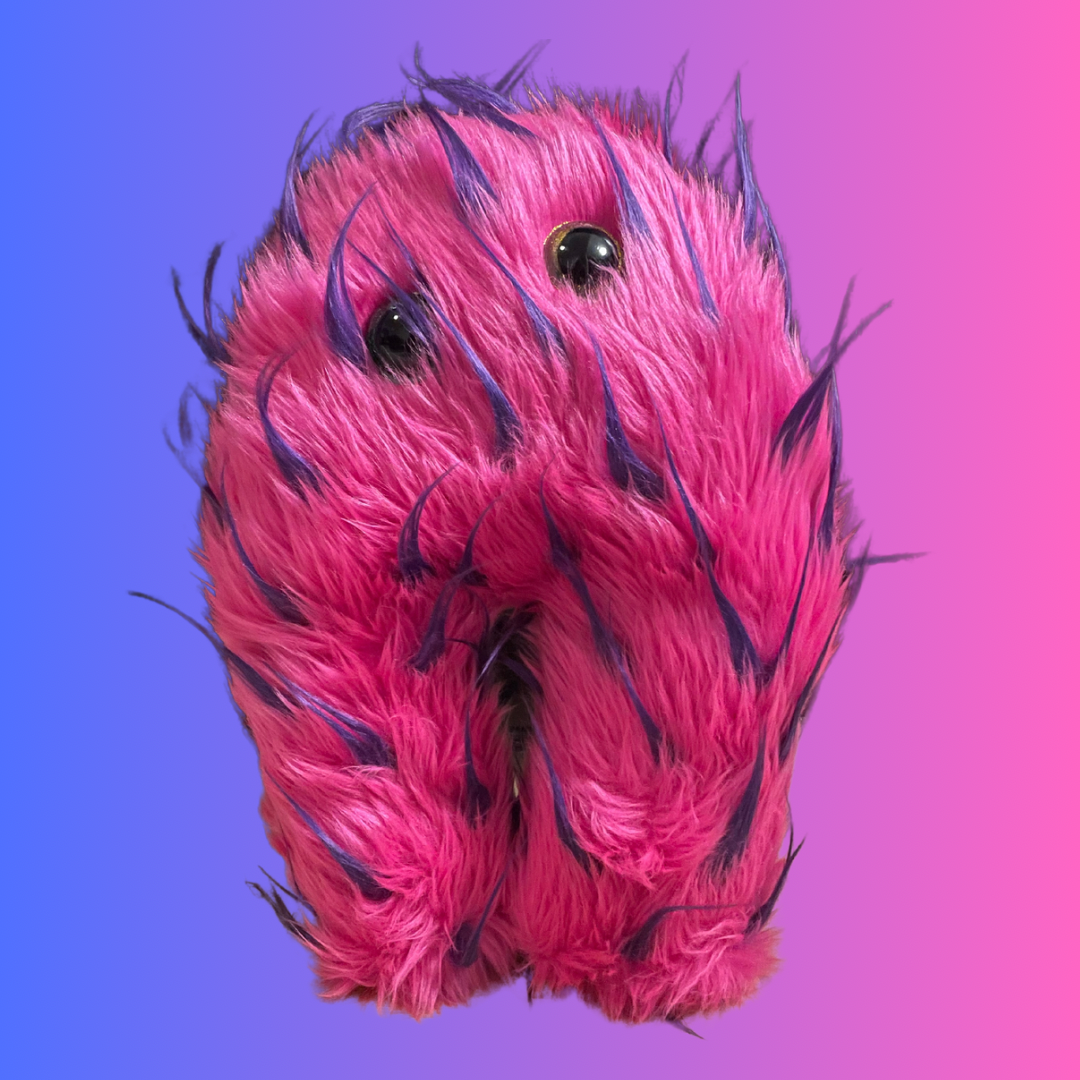 Pink & Purple Spike Fur Stuffie – DJ+FRIENDS